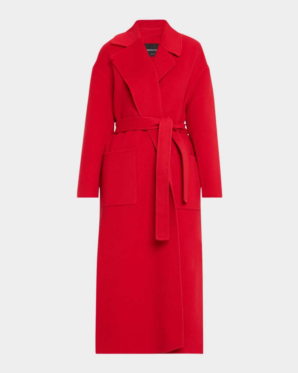 Wool-Cashmere Wrap Coat